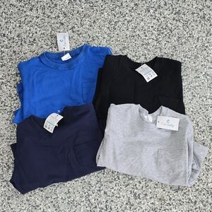 Kids' T-Shirt Set - Blue, Black, Gray, and Navy